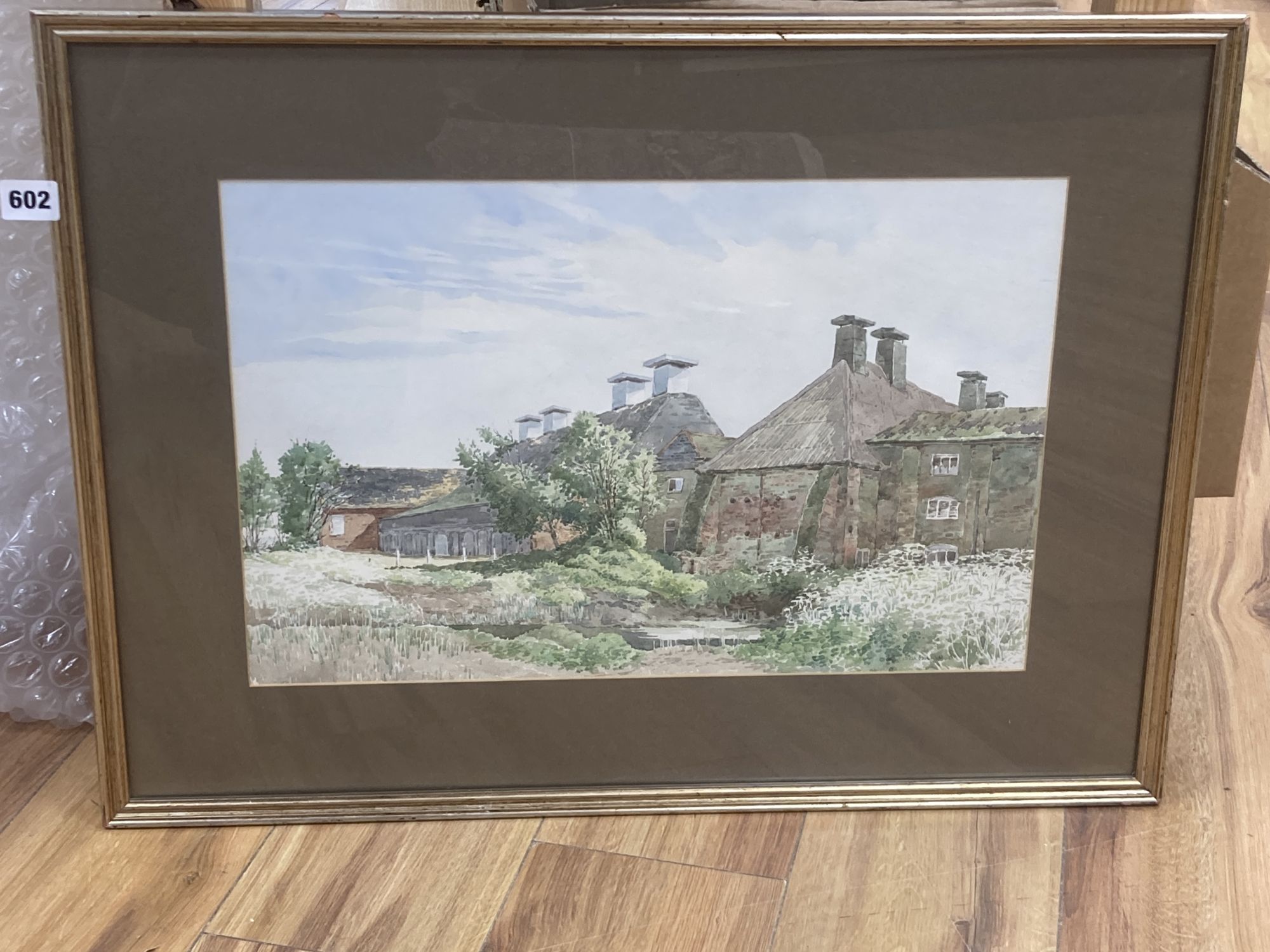 George William Miller (died 1991), watercolour, Snape Maltings, Spring;, signed and dated 81, 31 x 48cm